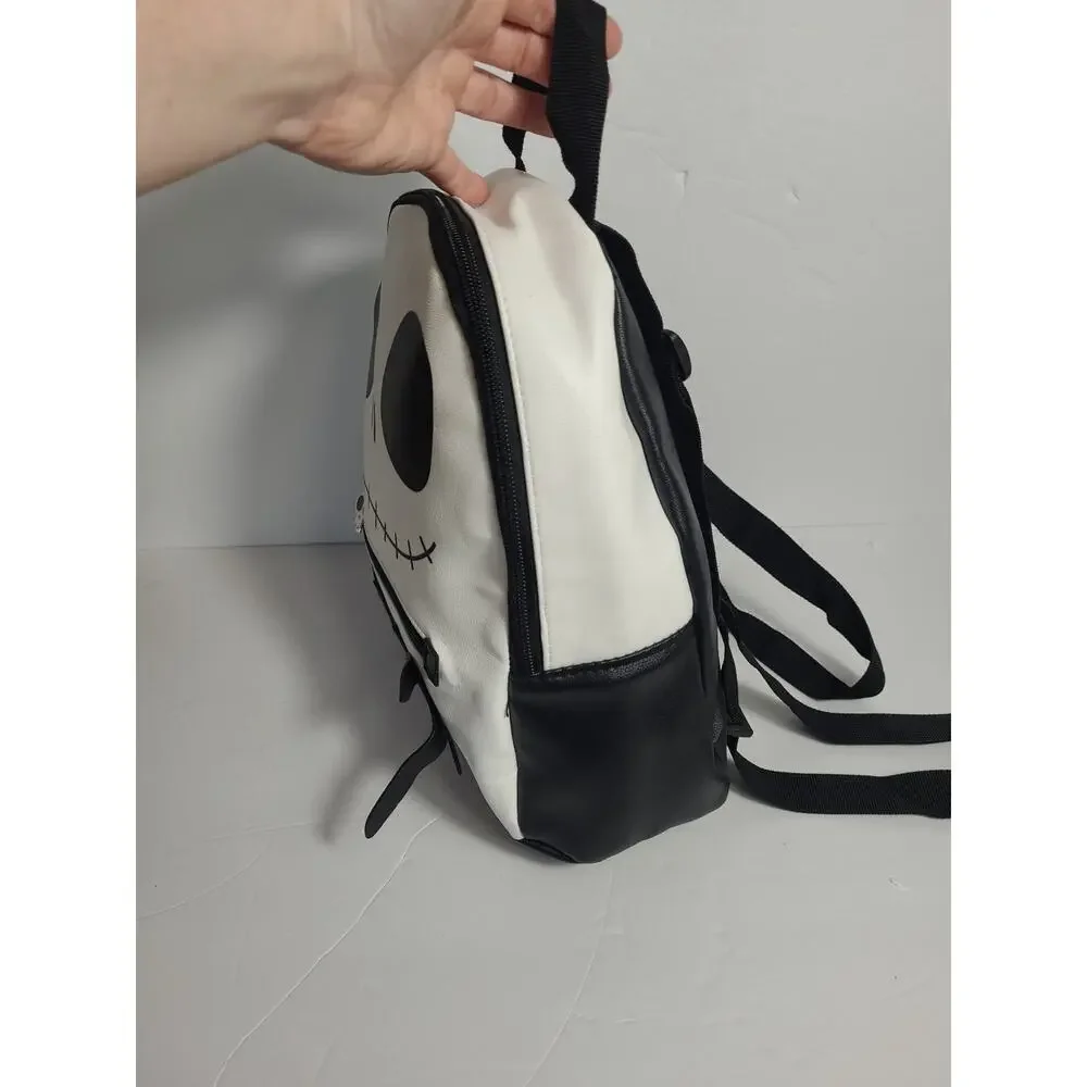 Disney Jack Skellington Mini Backpack Nightmare Before Christmas Black White Bat